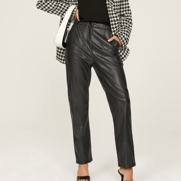 Atlein Vegan Leather Pants - Picture 1 of 6